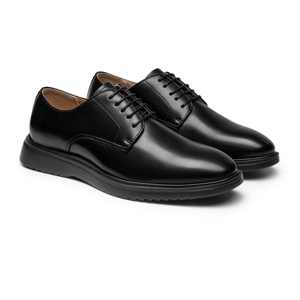 [MaxFlex Ease Polish] Men's Comfortable Oxford Shoes - BLACK - 2