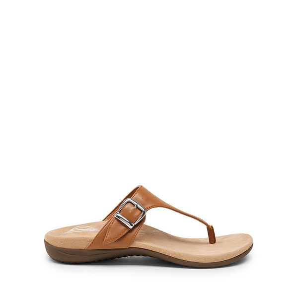 Buckle 3D Arch Support Flip-flops - BROWN - 1