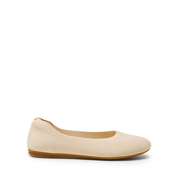 Comfortable Arch Support Knit Ballet Flats - NUDE - 3