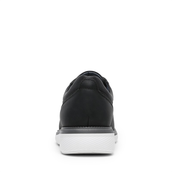 Men's Knitted Casual Oxford Sneakers - BLACK - 4