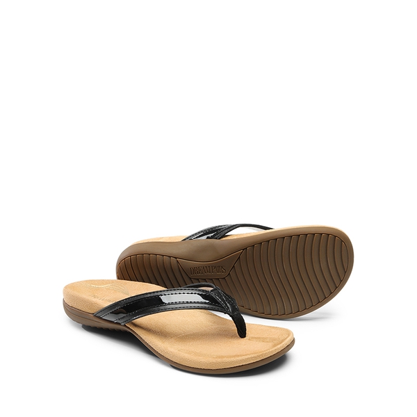 Lightweight 3D Arch Support Flip-flops - BLACK - 7