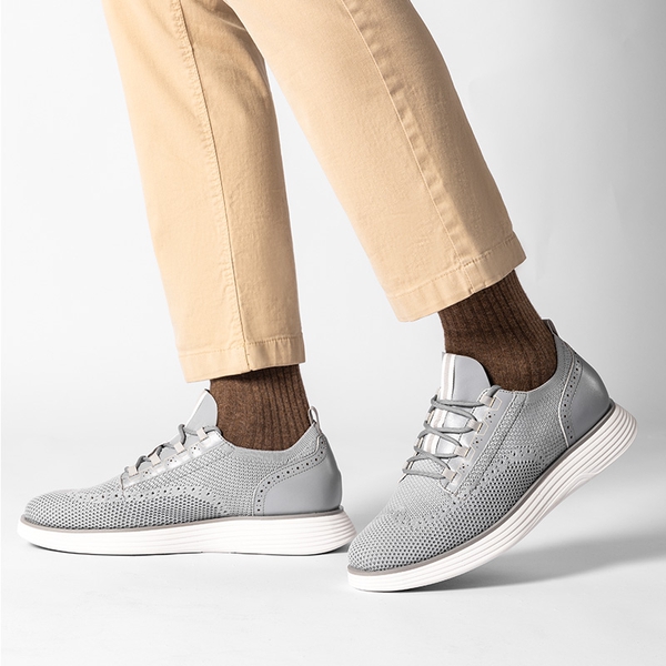 [MaxFlex SuiteCraft+] Men's Smart Mesh Oxford Shoes - GREY - 6