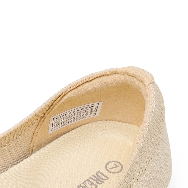 Comfortable Arch Support Knit Ballet Flats - NUDE - 4