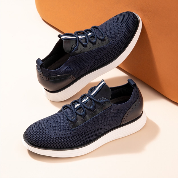 [MaxFlex SuiteCraft+] Men's Smart Mesh Oxford Shoes - BLUE - 7
