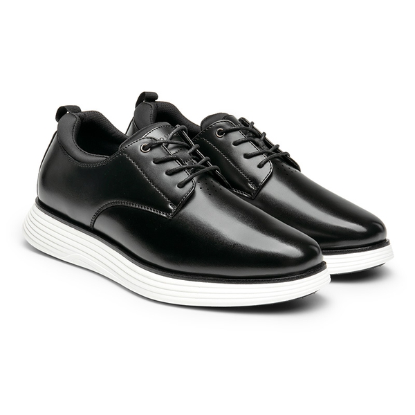 [MaxFlex SuitePolish-] Men's Smart Casual Oxford Sneakers - BLACK - 2