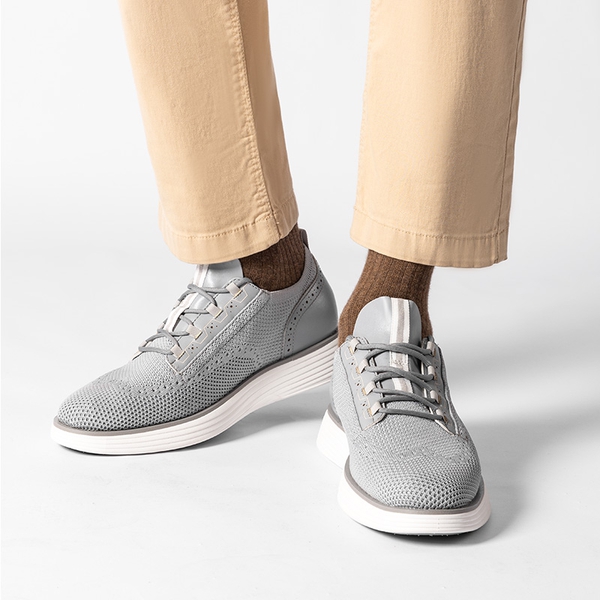 [MaxFlex SuiteCraft+] Men's Smart Mesh Oxford Shoes - GREY - 5