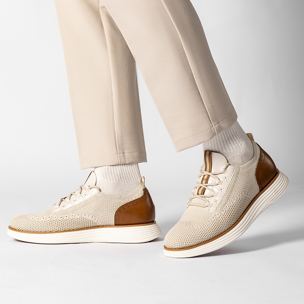 [MaxFlex SuiteCraft+] Men's Smart Mesh Oxford Shoes - BEIGE - 6