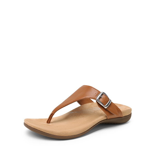 Buckle 3D Arch Support Flip-flops - BROWN -  0