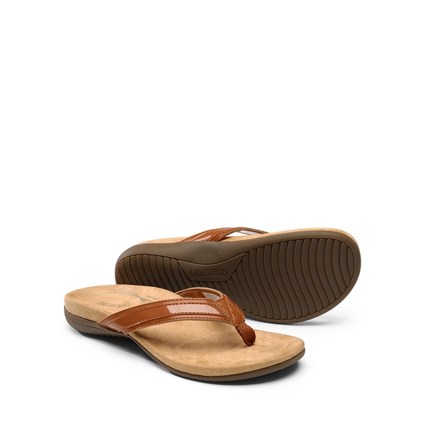 Lightweight 3D Arch Support Flip-flops - BROWN - 7