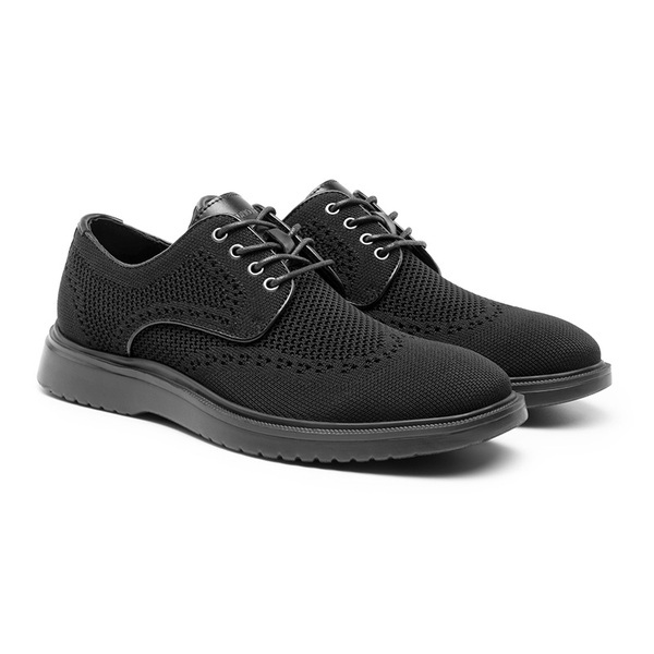 [MaxFlex Ease Polish] Men's Lightweight Oxford Shoes - BLACK - 4