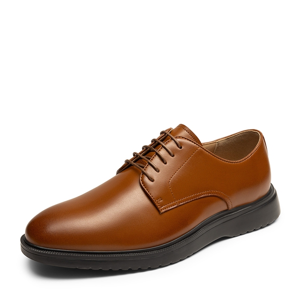 [MaxFlex Ease Polish] Men's Comfortable Oxford Shoes - BROWN -  0