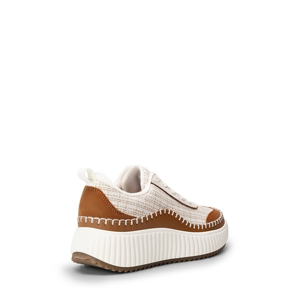 [Arch] Tweed-Effect Platform Fashion Sneakers - BROWN BEIGE - 4