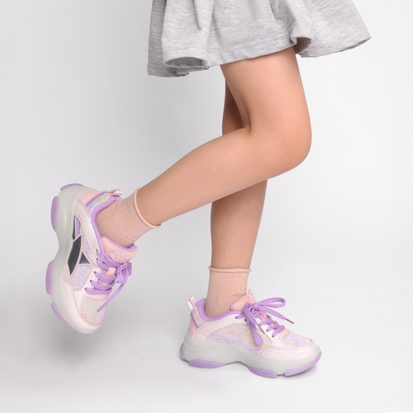 [Sparkle StarGlow] Sparkling Glitters Sneakers - PURPLE PINK - 1