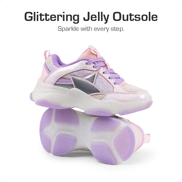 [Sparkle StarGlow] Sparkling Glitters Sneakers - PURPLE PINK - 2