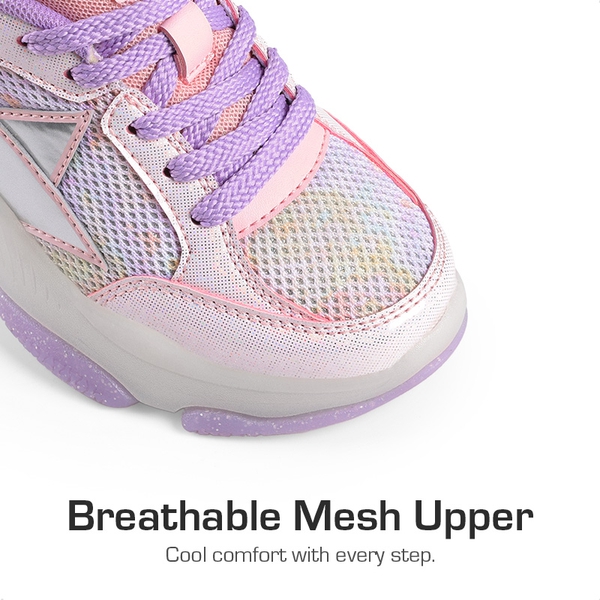 [Sparkle StarGlow] Sparkling Glitters Sneakers - PURPLE PINK - 4