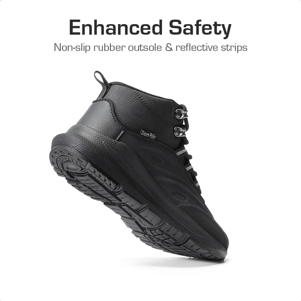 [DuraPlay SkyHigh Sheild] Kids’ High-top Running Sneakers - BLACK - 3