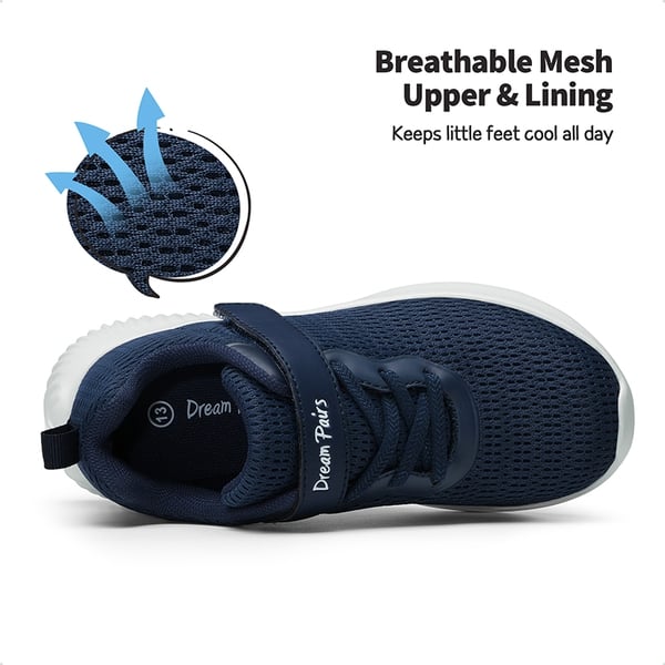 [EZ-Ons FunRun] Kids Tennis Comfortable Running Shoes - DARK BLUE - 2