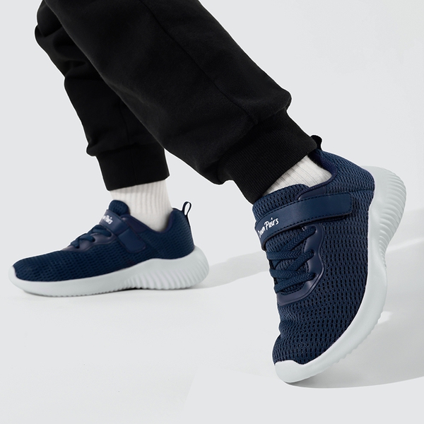 [EZ-Ons FunRun] Kids Tennis Comfortable Running Shoes - DARK BLUE - 1