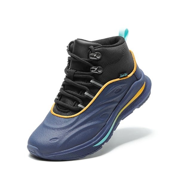 [DuraPlay SkyHigh Sheild] Kids’ High-top Running Sneakers - DARK BLUE BLACK -  0