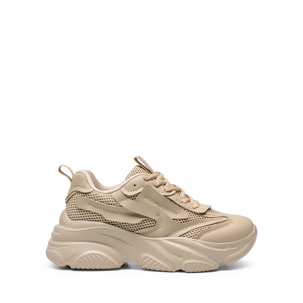 [Jaxon] Platform Lace Up Fashion Sneakers - APRICOT - 3