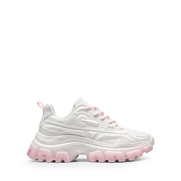 [Bold] Platform Lightweight Fashion Sneakers - WHITE/PINK - 3