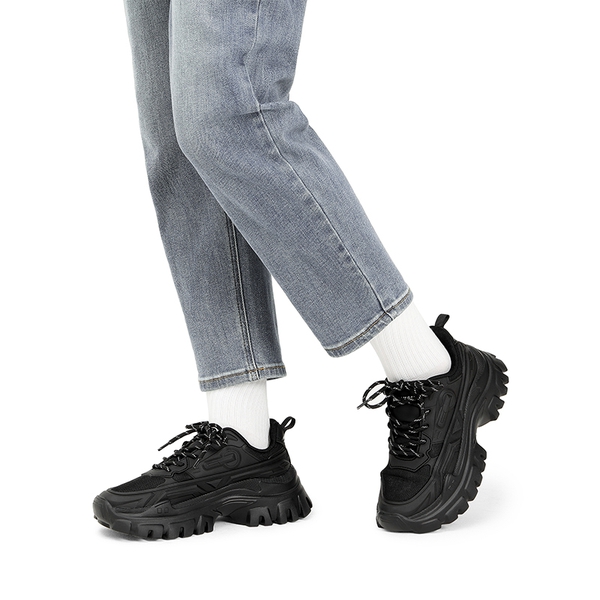 [Bold] Platform Lightweight Fashion Sneakers - BLACK - 2