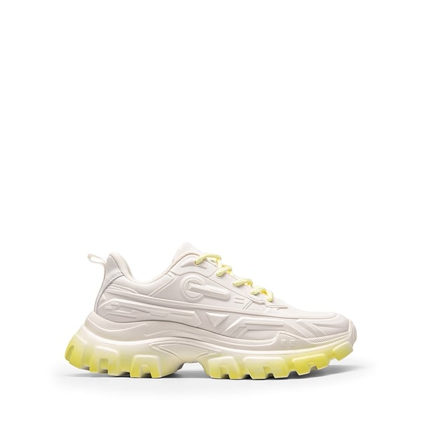[Bold] Platform Lightweight Fashion Sneakers - IVORY/YELLOW - 3