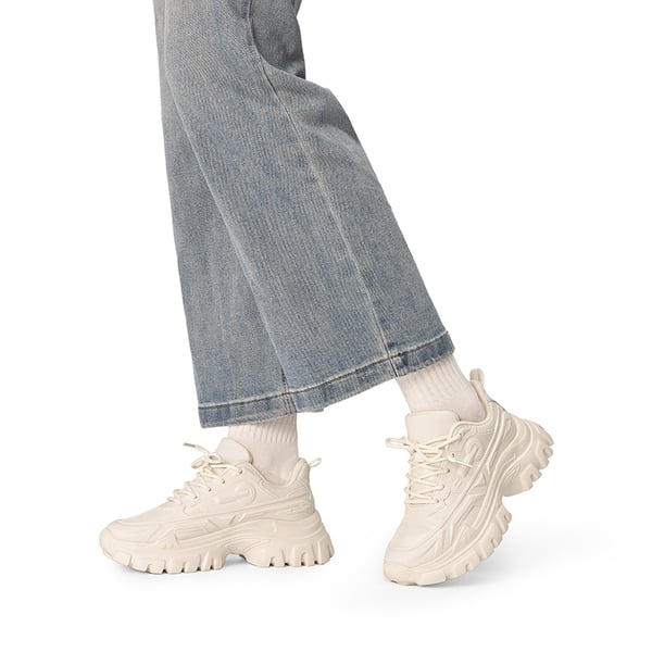 [Bold] Platform Lightweight Fashion Sneakers - IVORY - 2