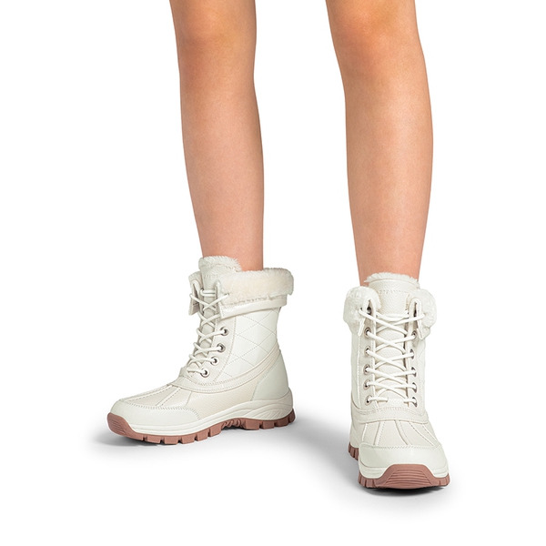 [FuzzyGo Bold] Splash-proof Snow Boots - BEIGE - 1