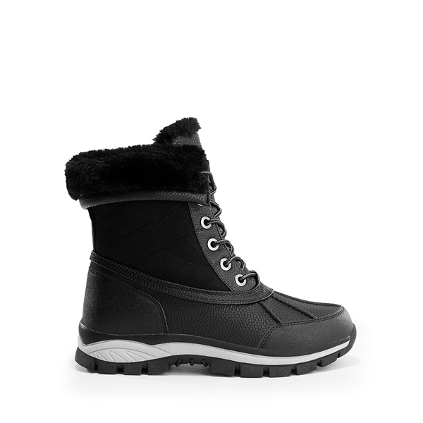 [FuzzyGo Bold] Splash-proof Snow Boots - BLACK - 3