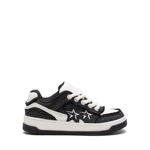 [Rube] Denim Casual Fashion Sneakers - BLACK - 3