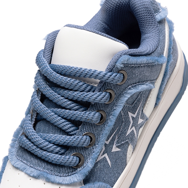 [Rube] Denim Casual Fashion Sneakers - BLUE - 4