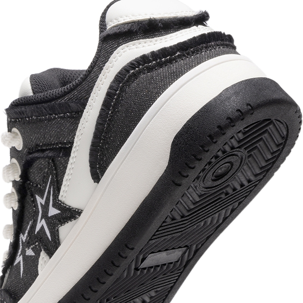 [Rube] Denim Casual Fashion Sneakers - BLACK - 5