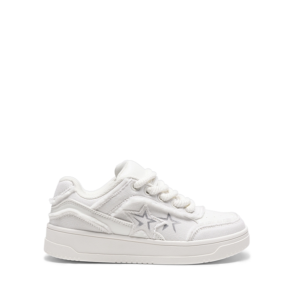 [Rube] Denim Casual Fashion Sneakers - WHITE - 3