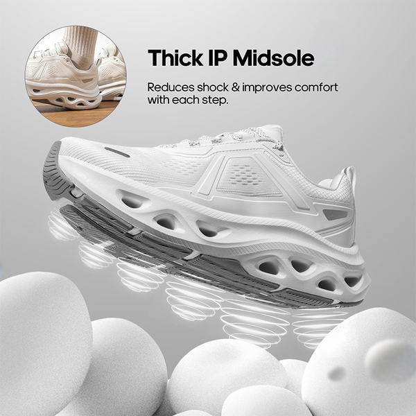 [MovePropel] Women's Comfortable Lifestyle Sneakers - WHITE - 1