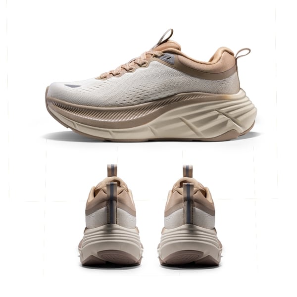 [ActiveBreeze] Women's Comfortable Mesh Running Shoes - BEIGE/KHAKI - 1