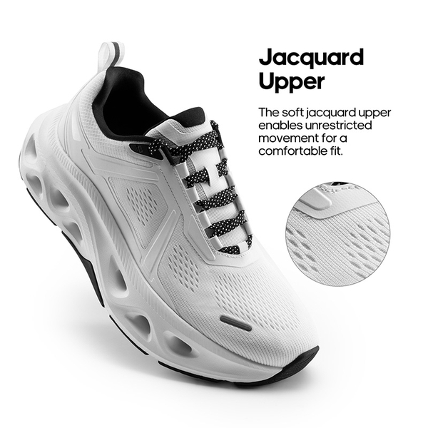 [MovePropel] Men's Comfortable Running & Jogging Shoes - WHITE - 4