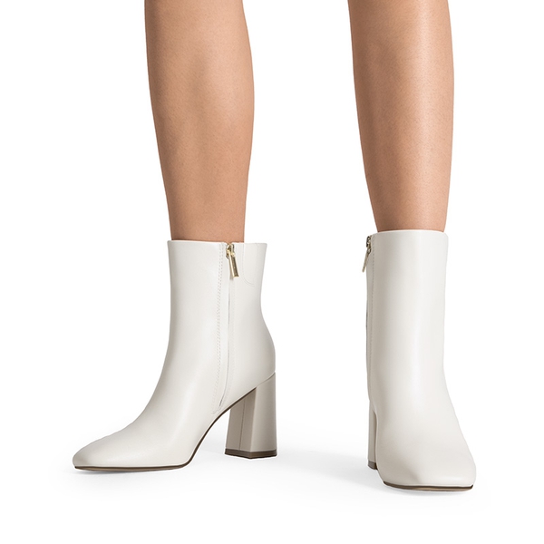 Block Heel Suede Ankle Boots DREAM PAIRS