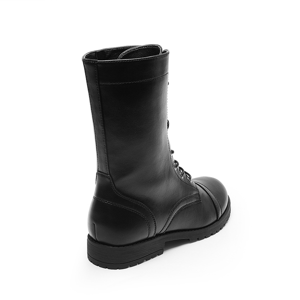  Combat Mid-calf Boots - BLACK - 4
