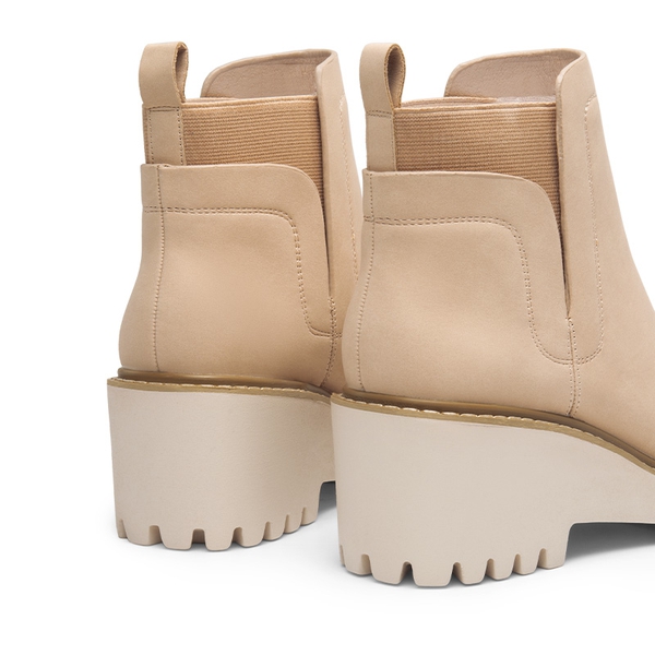  Lug Outsole Pull-On Chelsea Boots  - NUDE-NUBUCK - 6