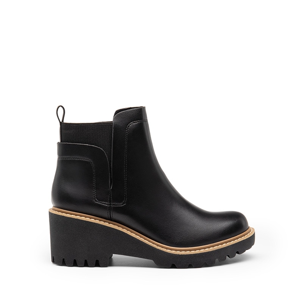  Lug Outsole Chelsea Boots  - BLACK-PU - 3