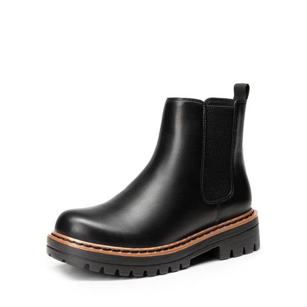 Lug Sole Chelsea Boots - BLACK -  0