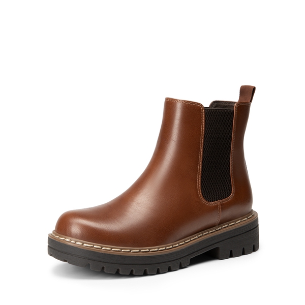 Lug Sole Chelsea Boots - BROWN -  0