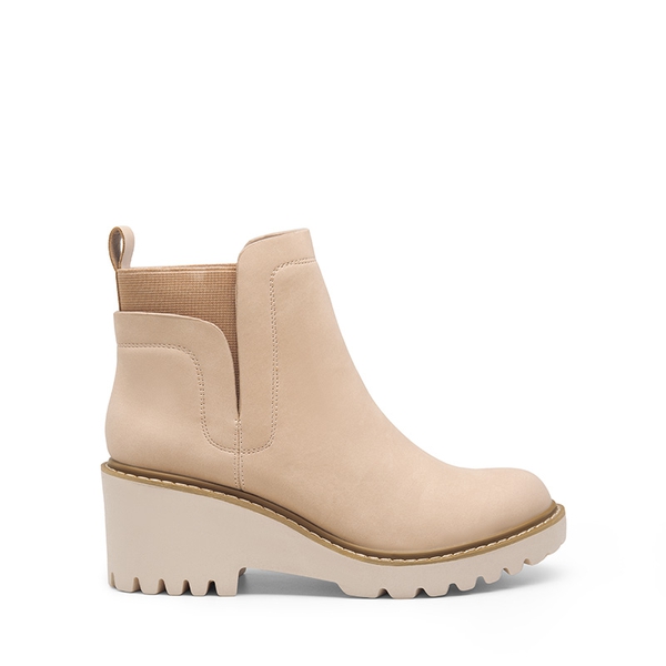  Lug Outsole Pull-On Chelsea Boots  - NUDE-NUBUCK - 3
