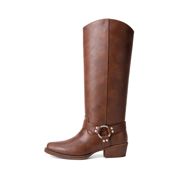 Cowgirl Knee-high Boots - WHISKY - 7