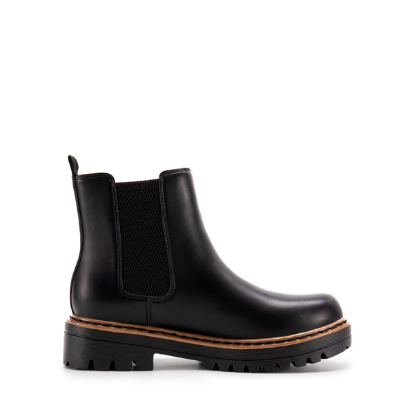 Lug Sole Chelsea Boots - BLACK - 3