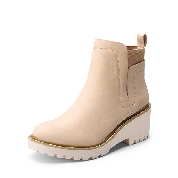  Lug Outsole Pull-On Chelsea Boots  - NUDE-NUBUCK -  0
