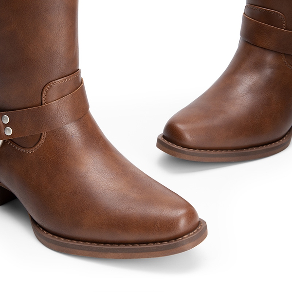 Cowgirl Knee-high Boots - WHISKY - 4