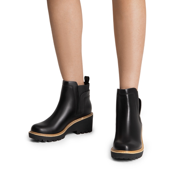  Lug Outsole Chelsea Boots  - BLACK-PU - 1