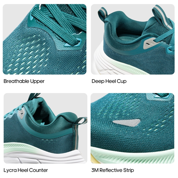 Men's Lifestyle Walking Shoes - BLUE GREEN - 3